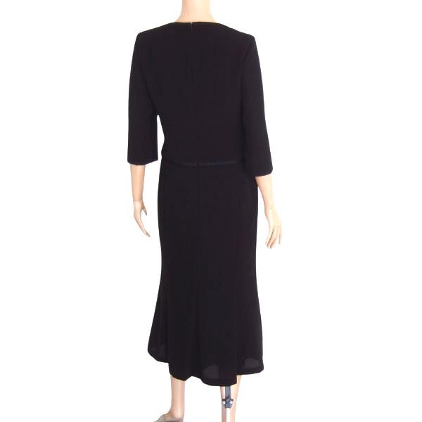 東京ソワール 美品/FIGARO CLUB FORMAL ブラックフォーマルワンピース