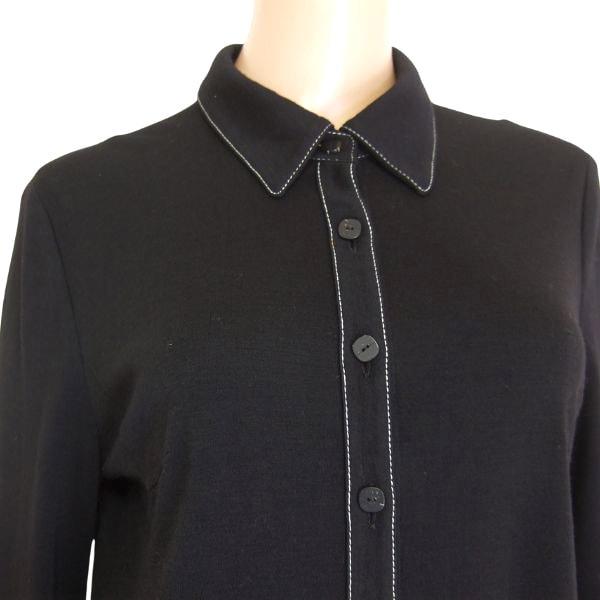 Leilian（レリアン） 美品/レリアン シャツ 表記 11号 L 相当 黒 