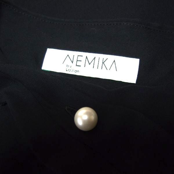 Leilian（レリアン） 新品同様/NEMIKA ブラウス 表記 9号 M 相当 黒