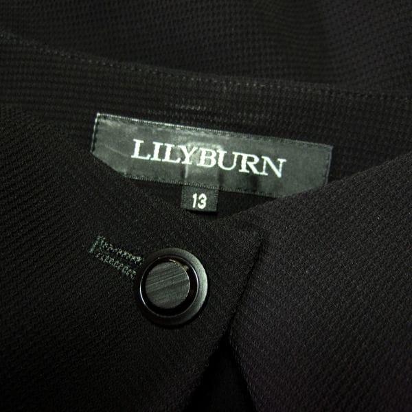 美品/東京ソワール LILYBURN ブラックフォーマルワンピース 2P風 