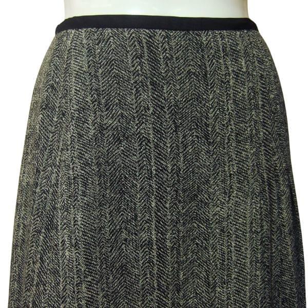 HIROKO BIS 新品/ヒロコビス フレアスカート 表記 9号 М 相当 グレー系 