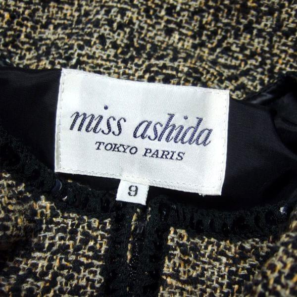 【超美品】miss ashida ミスアシダ フォーマル ノーカラージャケット miss ashida（ミスアシダ） 美品/ミスアシダ ノーカラージャケット