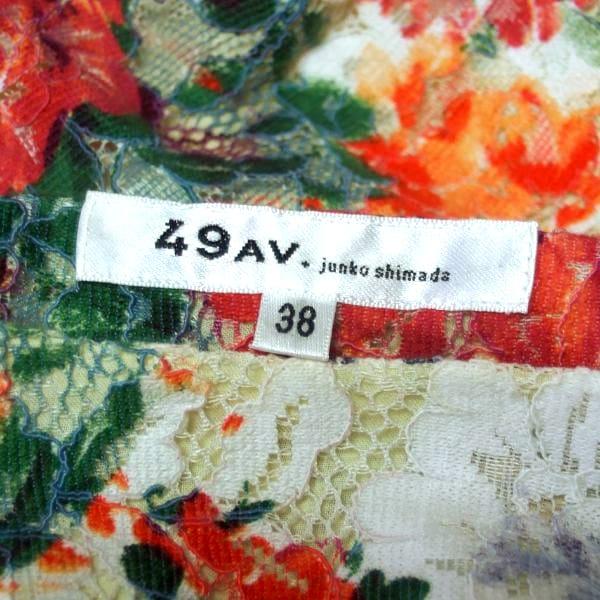 49AV JUNKO SHIMADA ワンピースM 38 ふくれ織　ノースリーブ JUNKO SHIMADA（ジュンコ シマダ） 新品同様/ジュンコシマダ 49AV