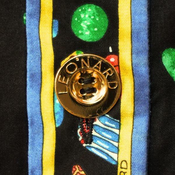 LEONARD FASHION 美品/レオナール ワンピース 表記 М 9号 相当 古着 黒