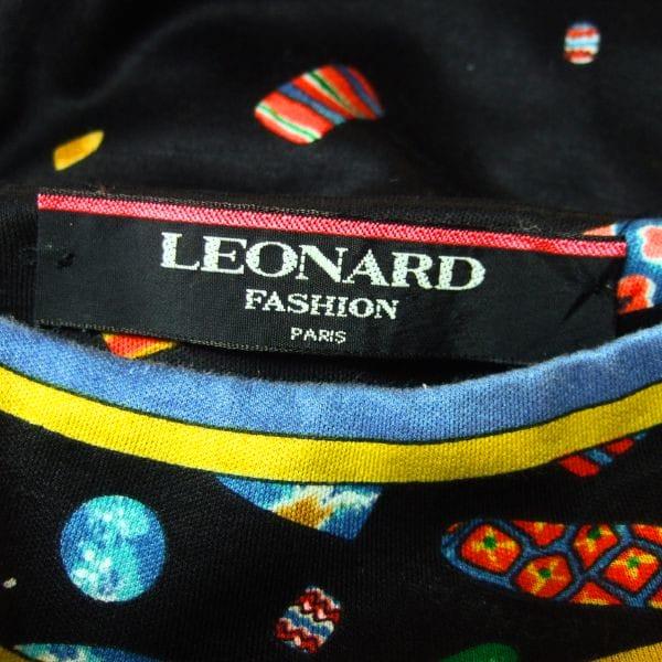 LEONARD FASHION 美品/レオナール ワンピース 表記 М 9号 相当 古着 黒