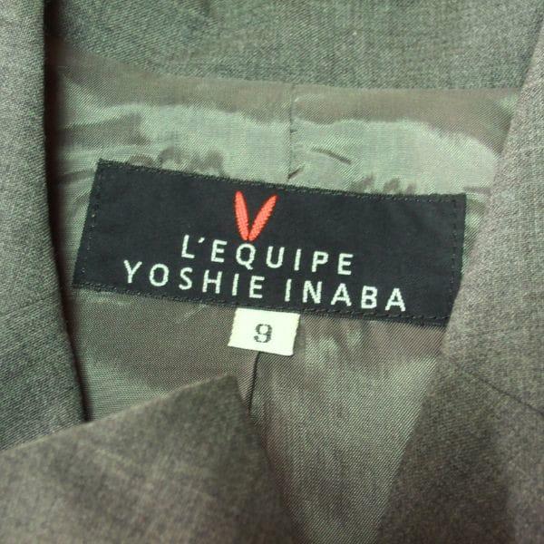 タグ付 未使用品 L‘EQUIPE ヨシエイナバ ウール混紡 ジャケット YOSHIE INABA（ヨシエ イナバ） 美品/レキップ L'EQUIPE YOSHIE INABA