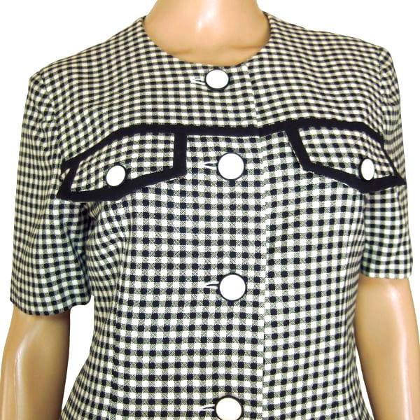 美品 HANAE MORI ハナエモリ　ノーカラージャケット　ニット　グレー　M HANAE MORI（ハナエモリ） 美品/ハナエモリ ノーカラージャケット 表記