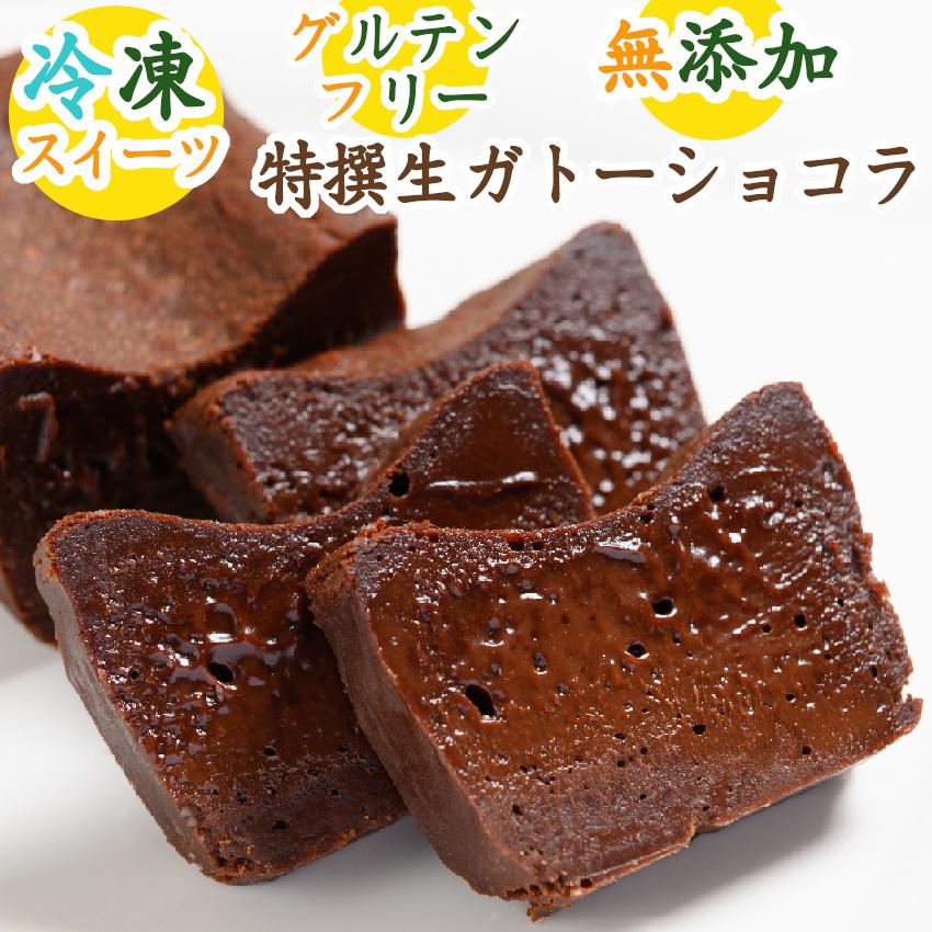 【グルテンフリー】特撰生ガトーショコラ 280g〈濃厚でビター ハイカカオ プレゼントや 贈り物にも 有名シェフ監修 急速冷凍 無添加 自社
