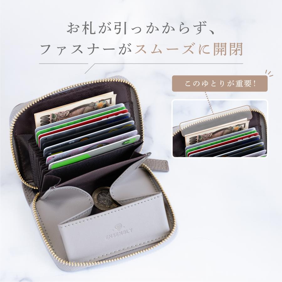 お札が折れない】 ミニ財布 レディース 本革 スキミング防止 財布