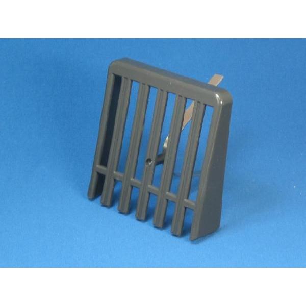 ベランダドレン排水キャップ ヨコ用　ドレンホルダー ダークグレー　FRP防水工事用 | 