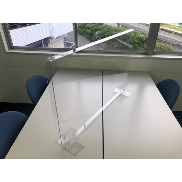 飛沫防止PET製ドゥ・ウォール10枚セット　DWT4-0960（受付き・台置きタイプ・透明）　日本製 |  | 01