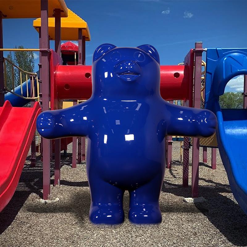 つるつるしたグミベア・ブルー FRPオブジェ |  | 04