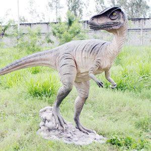 振り向くアロサウルス FRP恐竜オブジェ｜frps