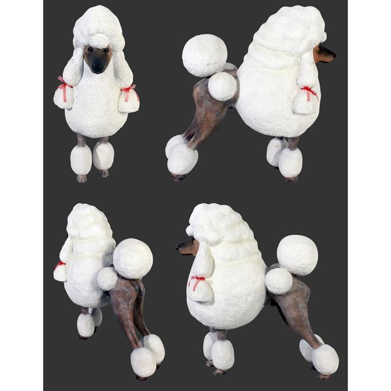 プードル FRPアニマルオブジェ_3