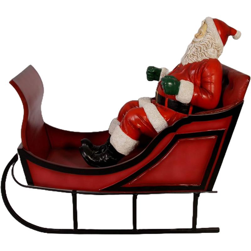 ソリに座るサンタ（ソリは別売） FRPクリスマスオブジェ : 日本最大級