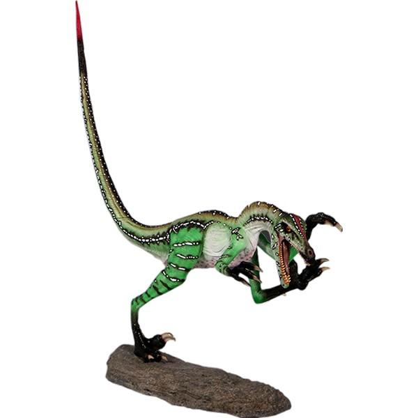 獰猛なヴェロキラプトル FRP恐竜オブジェ
