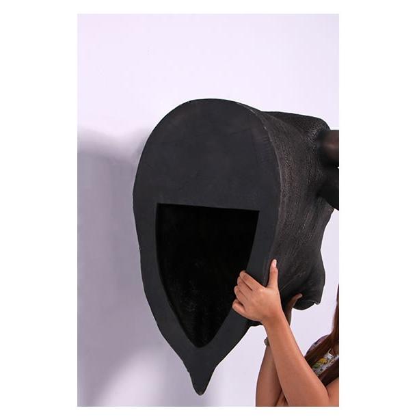 スペインの闘牛・頭部・壁掛・ブロンズ FRPアニマルオブジェ 即納可