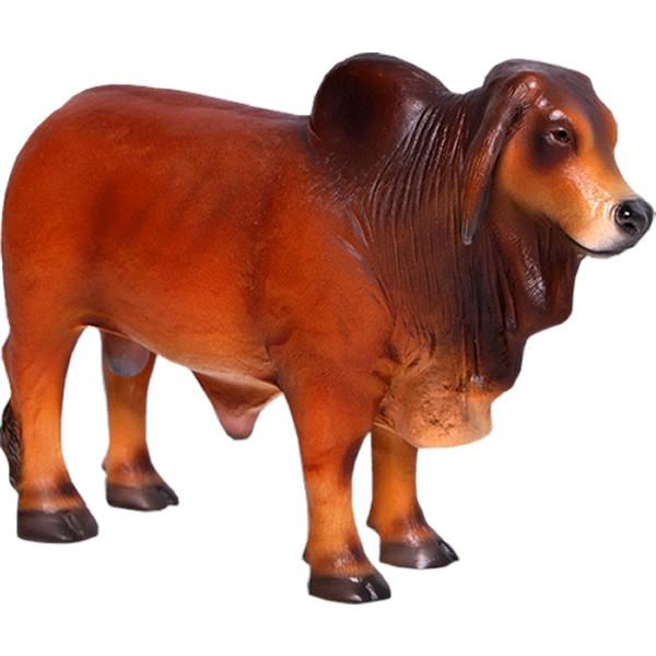 ミニバラモン牛・ブラウン FRPアニマルオブジェ