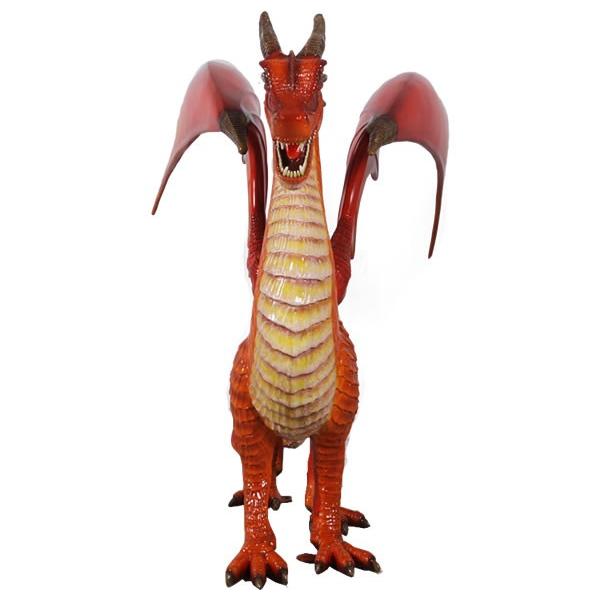 立つドラゴン FRPアニマルオブジェ : 日本最大級のFRP造形物オブジェ