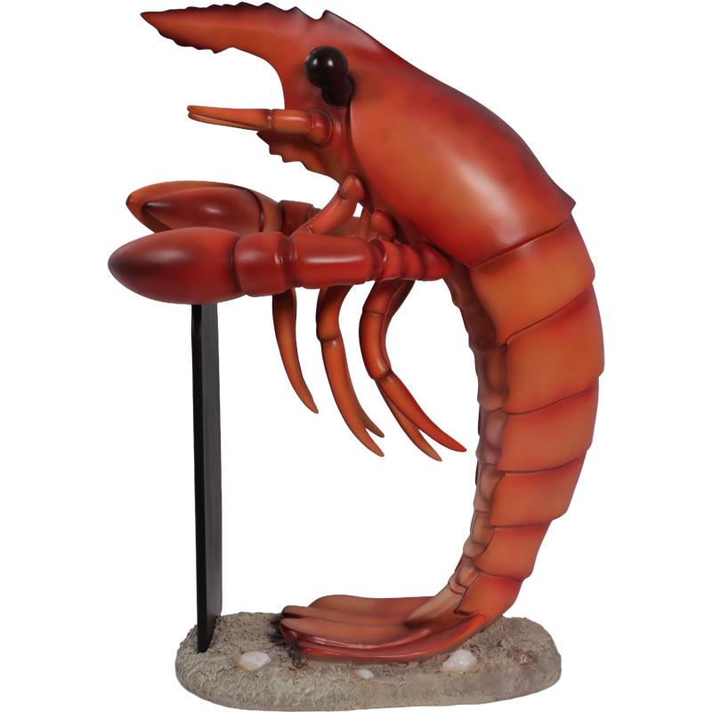 メニューボードを持つロブスター FRPアニマルオブジェ |  | 01
