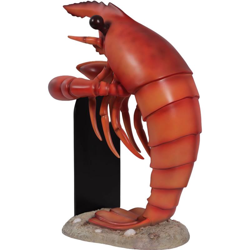 メニューボードを持つロブスター FRPアニマルオブジェ |  | 02