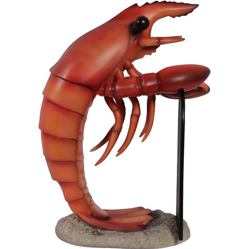 メニューボードを持つロブスター FRPアニマルオブジェ |  | 05