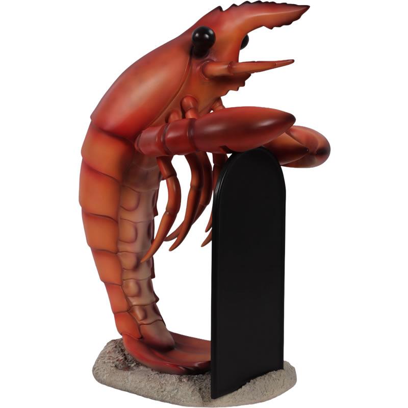 メニューボードを持つロブスター FRPアニマルオブジェ |  | 06