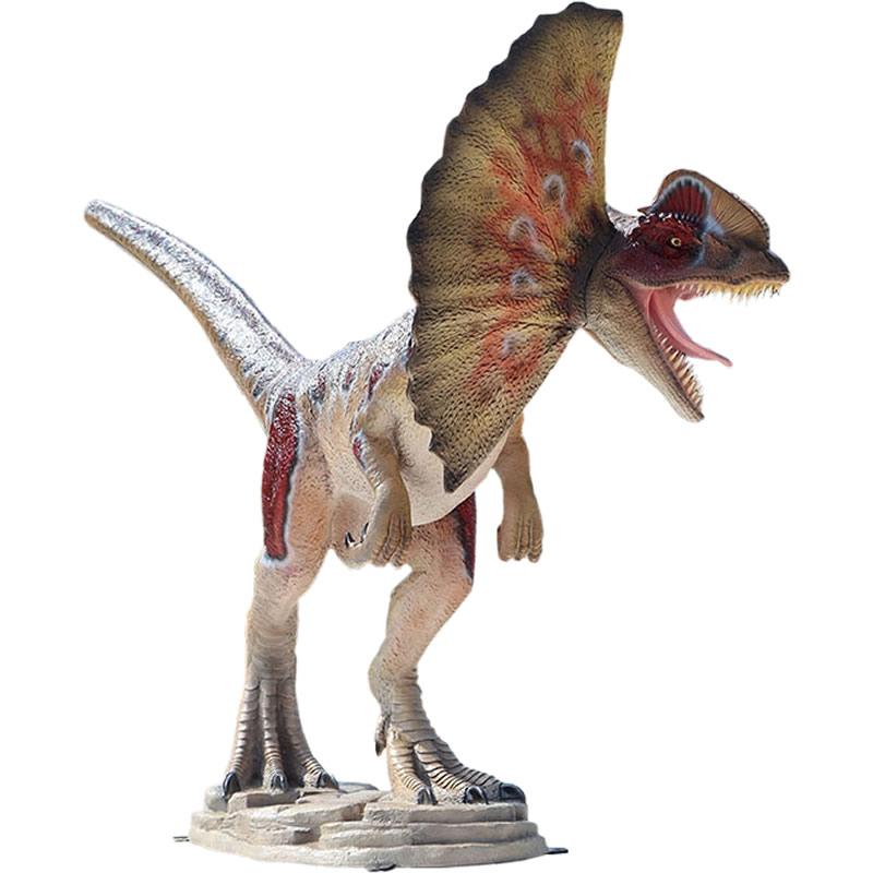 ディロフォサウルス FRP恐竜オブジェ : 日本最大級のFRP造形物オブジェ