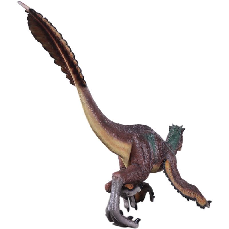 羽のあるヴェロキラプトル FRP恐竜オブジェ : 日本最大級のFRP造形物