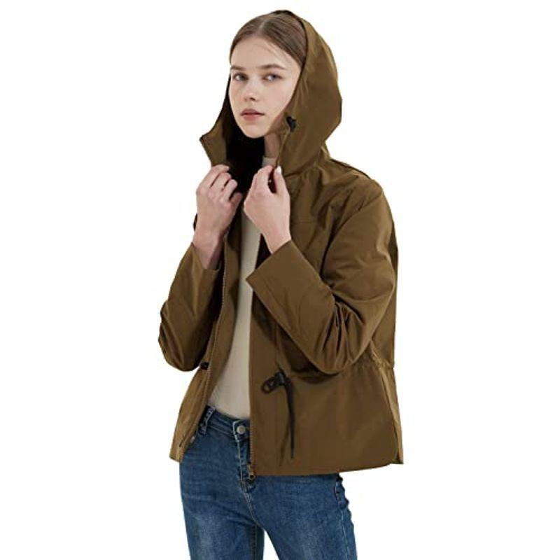 パーカー スプリングコートライトアウター ジャケット レディース Orolay 春秋服 日常通勤 コ アウトドアジャケット フード付き 薄手 レインコート レインウエア 高質で安価 Ahmedmostafa Us
