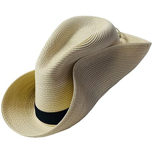 San Francisco Hat Company ジョー・フェドーラ パッカブルテックブレイドハット， ナチュラル， Large San Francisco Hat Company ジョー フェドーラ パッカブルテックブレイドハット， ナチュラル， Large