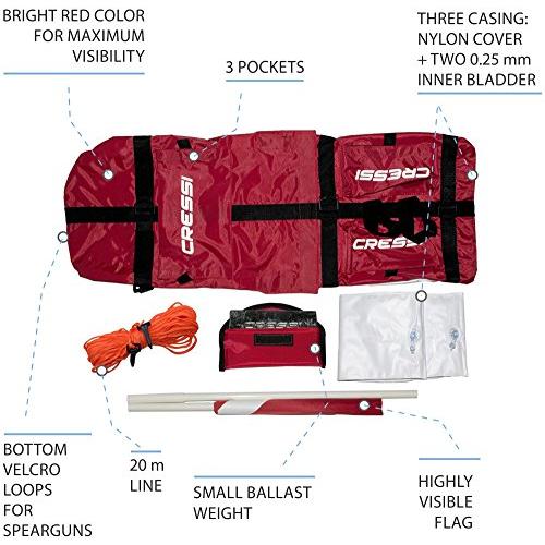CRESSI（クレッシー ） Spyder ダイビングブイ サーフェスボード マーカー 安全ギア フロート セーフティーグッズ CRESSI クレッシー Spyder ダイビングブイ サーフェスボード マーカー 安全ギア フロート セーフティーグッズ
