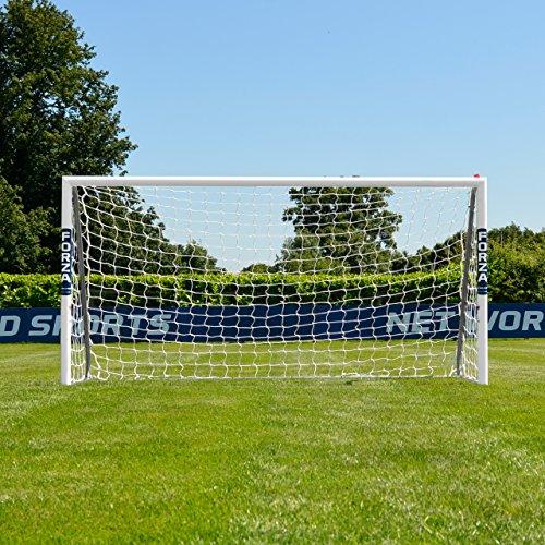FORZA Alu60 サッカーゴール (8フィート x 4フィート) (シングルまたはペア) (オプションのターゲットシート) - 超強力アルミサッカーゴール ミニサッカーに