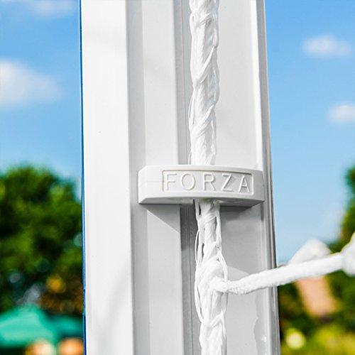 FORZA Alu60 サッカーゴール (8フィート x 4フィート) (シングルまたはペア) (オプションのターゲットシート) - 超強力アルミサッカーゴール ミニサッカーに