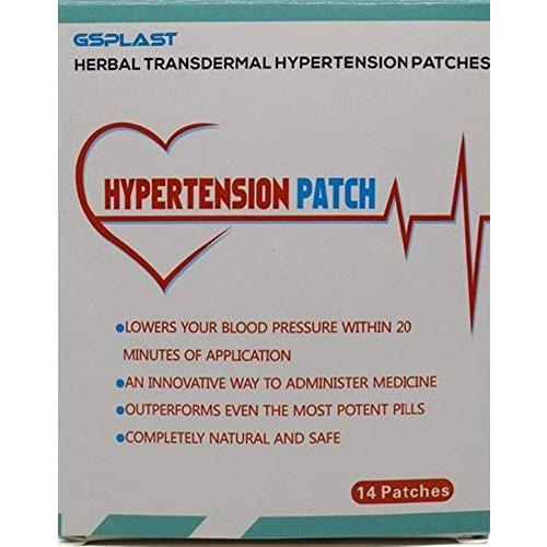 100%天然ハーブ高血圧パッチ、血圧降下 (5箱) 70パッチ