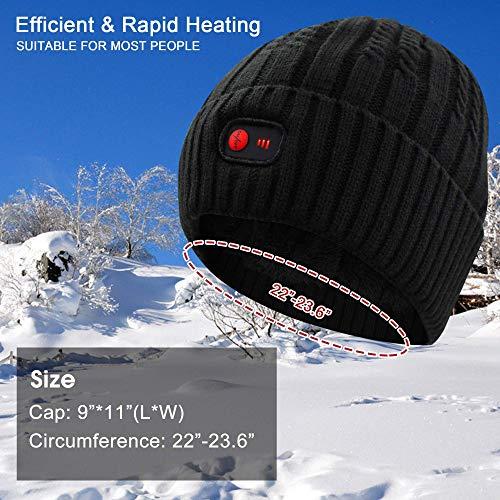 Autocastle ヒートキャップ 充電式バッテリー付き 7.4V 男女兼用 ヒートキャップ ブラック ヒートキャップ 4V Autocastle 充電式バッテリー付き 男女兼用 ブラック オートキャッスル