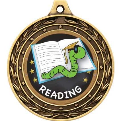 読書ゴールド・デュオ・メダル、3つの 「本の虫読書賞」 、子ども読書トロフィー・メダル賞20パック・プライム Duo Reading 読書ゴールド デュオ メダル 3つの 本の虫読書賞 子ども読書トロフィー メダル賞20パック プライム Gold 図書賞