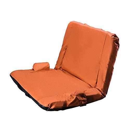 Bleacher&Bench用KKAスタジアムシートクッション付ポータブル折りたたみチェア背もたれ付リクライニングスタジアムチェア、ショルダーストラップ、ジッパー Bleacher&Bench用KKAスタジアムシートクッション付ポータブル折りたたみチェア背もたれ付リクライニングスタジアムチェア ショルダーストラップ