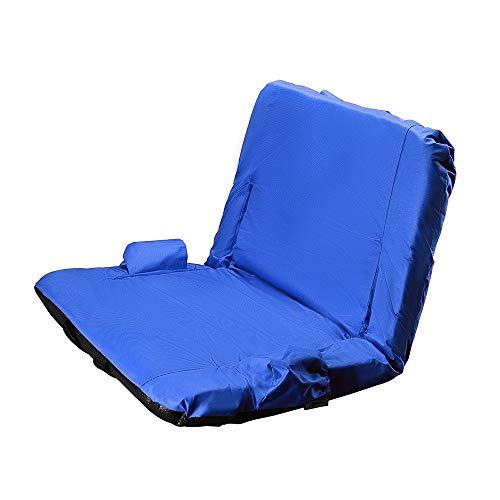 Bleacher&Bench用KKAスタジアムシートクッション付ポータブル折りたたみチェア背もたれ付リクライニングスタジアムチェア、ショルダーストラップ、ジッパー Bleacher&Bench用KKAスタジアムシートクッション付ポータブル折りたたみチェア背もたれ付リクライニングスタジアムチェア ショルダーストラップ