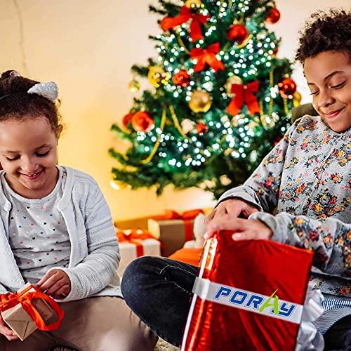 Poray ポータブルサッカーゴールネット キッズ&大人用 LEDライトストリップ付き 2個セット ポップアップ 4フィート サッカーゴール フィールドマーカーコー Poray ポータブルサッカーゴールネット キッズ&大人用 LEDライトストリップ付き 2個セット ポップアップ 4フィート サッカーゴール