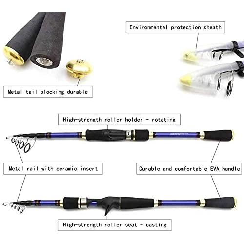 ★レア物 新品未開封 釣竿テレスコピックポータブル望遠鏡、炭素紡糸鋳造、テレスコピック、ルアーロッド、トラベルトラウトロッド、1.8 m/2.1 m/2.4 m/2.7 m ZSMMFDB (カラー:2 【MY1040471687】(36625円)