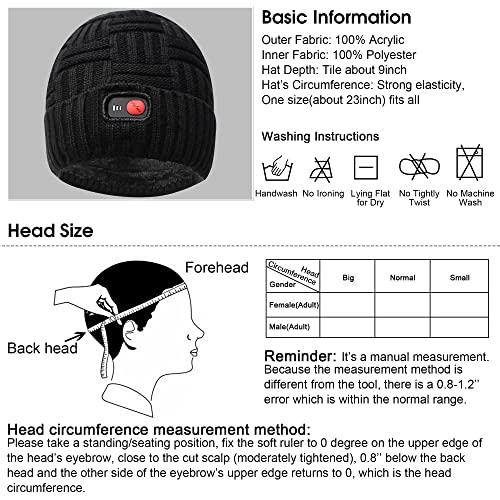 Svpro電池加温ビーニーハット充電式加温ハット暖冬暖房キャップ (黒太線) Svpro電池加温ビーニーハット充電式加温ハット暖冬暖房キャップ 黒太線