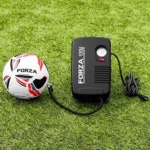 FORZA電動ボールポンプ [120 V] -クイック&イージーサッカーボール/タイヤ空気圧|トリプル圧力計(PSI、KPAおよびBAR)-米国、英国、EUアダプター付属|フレキ FORZA電動ボールポンプ クイック&イージーサッカーボール/タイヤ空気圧|トリプル圧力計 PSI KPAおよびBAR 米国 英国 フレキシブル