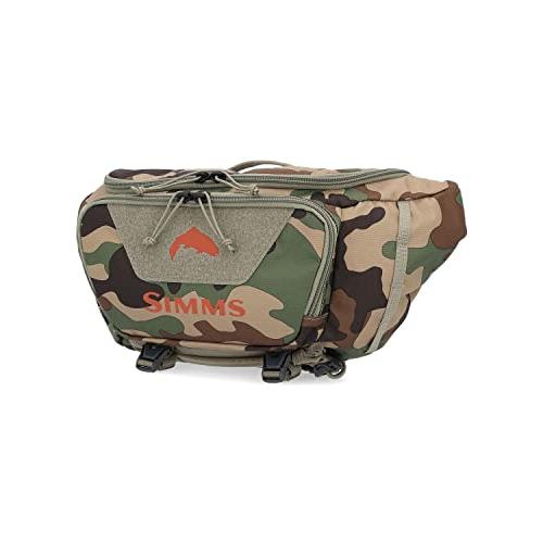 Simms トリビュタリー ヒップパック - ウッドランドカモ ワンサイズ