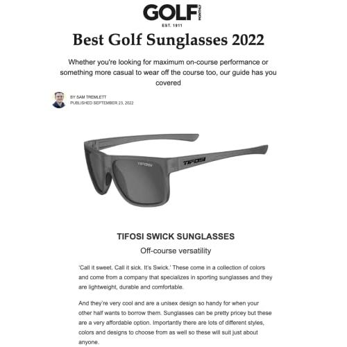 Tifosi Optics Swickサングラス (サテン蒸気/エメラルド偏光レンズ) Tifosi Optics Swickサングラス サテン蒸気/エメラルド偏光レンズ