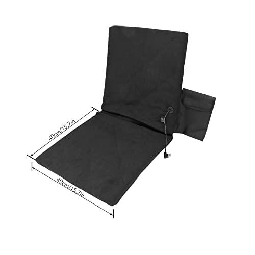 アシクスシックスヒートシートクッション3段暖房対応折りたたみ式スタジアムシートバックサポート付パッド&快適メモリースポンジパッド外野席キャンプ釣り用 