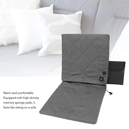 アシクスシックスヒートシートクッション3段暖房対応折りたたみ式スタジアムシートバックサポート付パッド&快適メモリースポンジパッド外野席キャンプ釣り用 