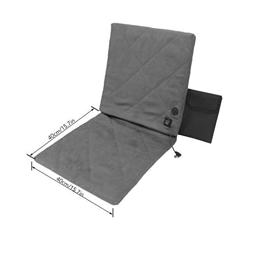 アシクスシックスヒートシートクッション3段暖房対応折りたたみ式スタジアムシートバックサポート付パッド&快適メモリースポンジパッド外野席キャンプ釣り用 