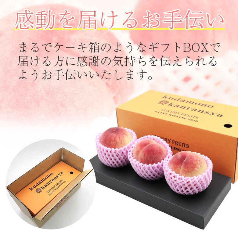 送料無料 「潤い」桃ギフト 桃 3玉 ギフト用 贈答品 秀品 1玉 300g
