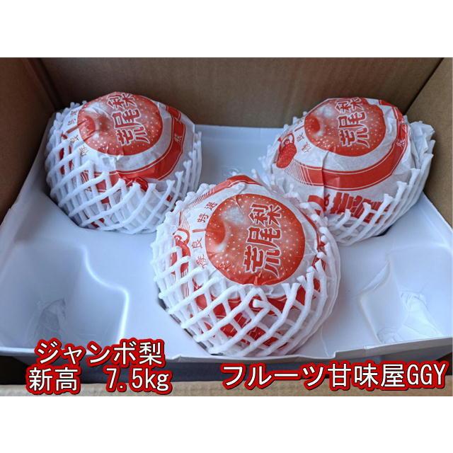 1️⃣3️⃣ 山梨県産 おどろき 秀品 特大１２玉入り 6.8キロ 2箱 ジャンボ梨 訳あり 約7.5kg 新高梨 青秀 熊本産 荒尾 名産地 約6〜14